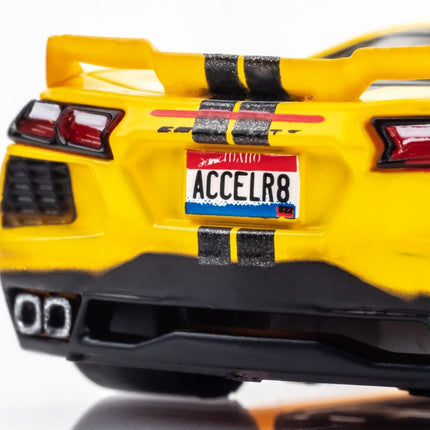 Corvette C8, Accelerate Yellow, HO Scale Slot Car AFX22013
