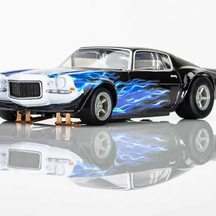 1973 Camaro Wildfire, Black/Blue, HO Scale Slot Car AFX22046
