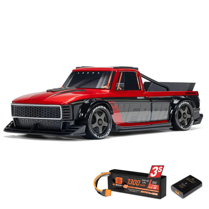 Arrma Infraction Grom 3S BLX 1/12 4WD RTR Brushless Street Bash Truck (Red/Black) w/2.4GHz Radio, DSC, Battery & Charger ARA2315ST1