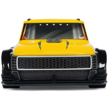 Arrma Infraction Grom 3S BLX 1/12 4WD RTR Brushless Street Bash Truck (Yellow/Black) w/2.4GHz Radio, DSC, Battery & Charger ARA2315ST2