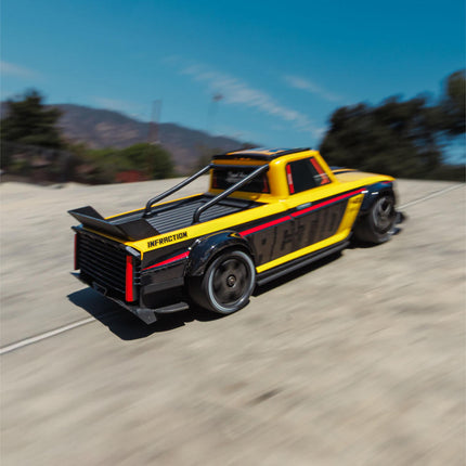 Arrma Infraction Grom 3S BLX 1/12 4WD RTR Brushless Street Bash Truck (Yellow/Black) w/2.4GHz Radio, DSC, Battery & Charger ARA2315ST2