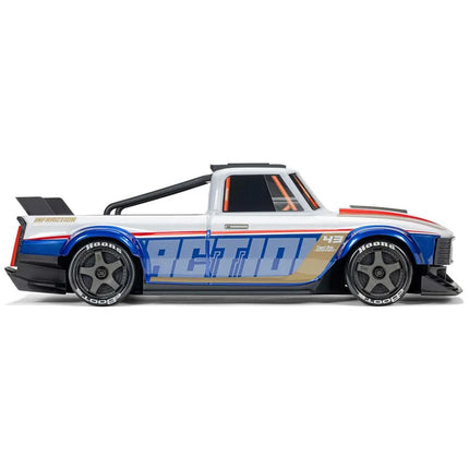 Arrma Infraction Grom 3S BLX 1/12 4WD RTR Brushless Street Bash Truck (White/Blue) w/2.4GHz Radio & DSC ARA2315T1