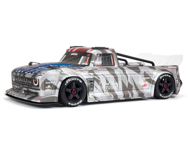 Arrma Infraction V2 6S BLX Brushless 1/7 RTR 4WD Street Bash Truck Silver ARA7615V2T2