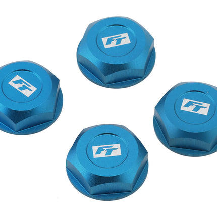 Team Associated 81672 Factory Team Aluminum 17mm Capped Wheel Hex Nuts (Blue) (4) ASC81672