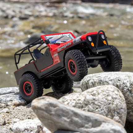 Axial SCX30 Jeep CJ-7 Renegade 1/30 4WD RTR Scale Mini Crawler (Crawler Version) (Red) w/2.4GHz Radio, Battery & Charger AXI-3273T1
