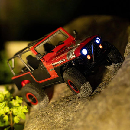 Axial SCX30 Jeep CJ-7 Renegade 1/30 4WD RTR Scale Mini Crawler (Crawler Version) (Red) w/2.4GHz Radio, Battery & Charger AXI-3273T1