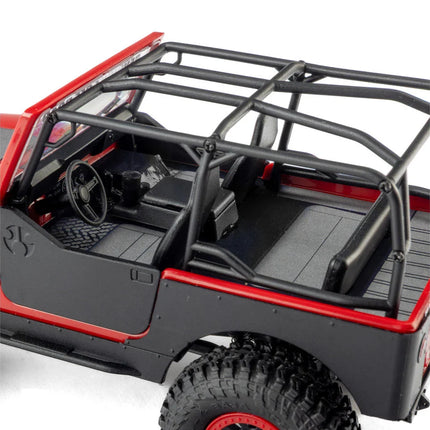 Axial SCX30 Jeep CJ-7 Renegade 1/30 4WD RTR Scale Mini Crawler (Crawler Version) (Red) w/2.4GHz Radio, Battery & Charger AXI-3273T1