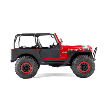 Axial SCX30 Jeep CJ-7 Renegade 1/30 4WD RTR Scale Mini Crawler (Crawler Version) (Red) w/2.4GHz Radio, Battery & Charger AXI-3273T1