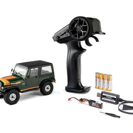 Axial SCX30 Jeep CJ-7 Renegade 1/30 4WD RTR Scale Mini Crawler (Classic Version) (Green) w/2.4GHz Radio, Battery & Charger  AXI-3273T2