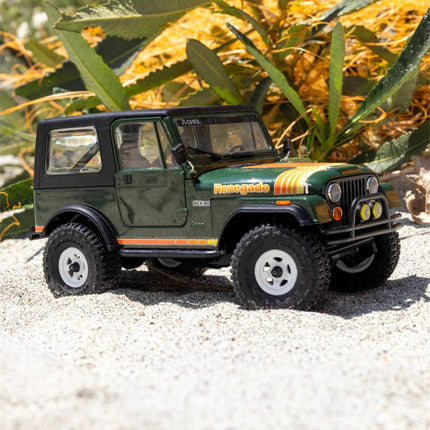 Axial SCX30 Jeep CJ-7 Renegade 1/30 4WD RTR Scale Mini Crawler (Classic Version) (Green) w/2.4GHz Radio, Battery & Charger  AXI-3273T2