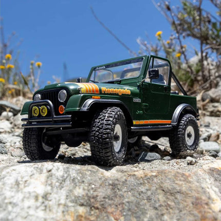 Axial SCX30 Jeep CJ-7 Renegade 1/30 4WD RTR Scale Mini Crawler (Classic Version) (Green) w/2.4GHz Radio, Battery & Charger  AXI-3273T2