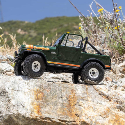 Axial SCX30 Jeep CJ-7 Renegade 1/30 4WD RTR Scale Mini Crawler (Classic Version) (Green) w/2.4GHz Radio, Battery & Charger  AXI-3273T2