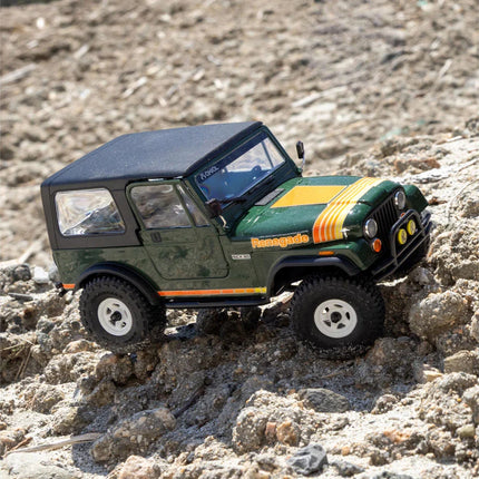 Axial SCX30 Jeep CJ-7 Renegade 1/30 4WD RTR Scale Mini Crawler (Classic Version) (Green) w/2.4GHz Radio, Battery & Charger  AXI-3273T2