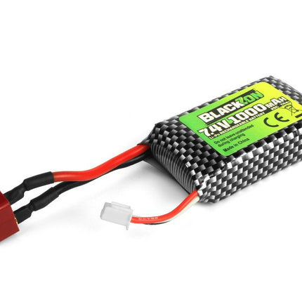 BlackZon Turbo Slyder Battery Pack (LiPo 7.4V, 1000mAh), w/T-Plug BZN540223