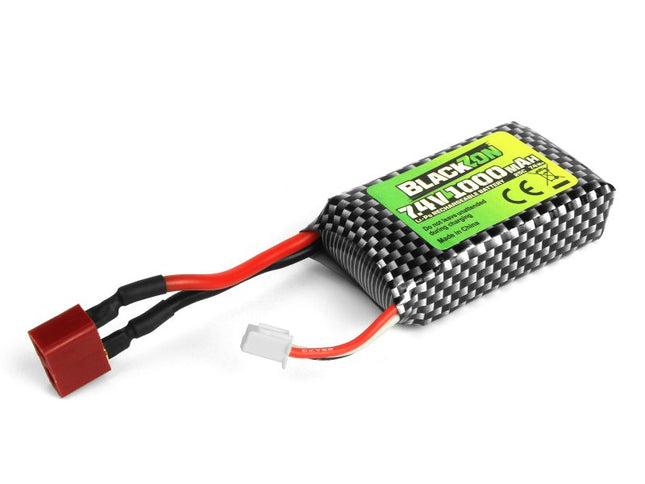 BlackZon Turbo Slyder Battery Pack (LiPo 7.4V, 1000mAh), w/T-Plug BZN540223