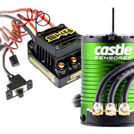 Castle Creations 010-0164-05 Sidewinder SW4 Waterproof 1/10 ESC/Motor Combo w/1410 3800kV CSE010016405