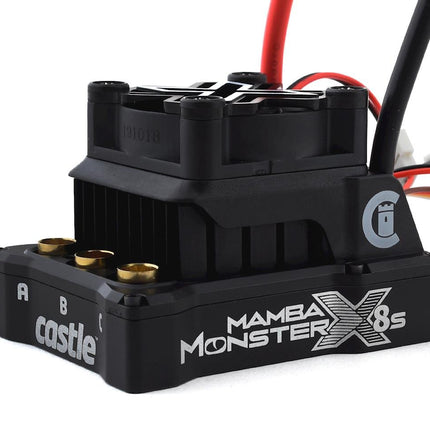 Castle Creations 010-0165-02 Mamba Monster X 8S 1/6 ESC/Motor Combo w/1717 Sensored Motor CSE010016502