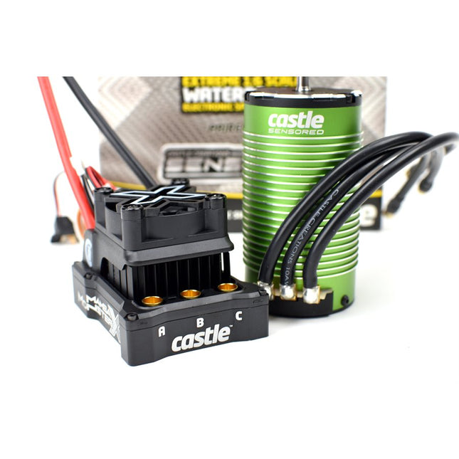 Castle Creations 010-0165-03 MonsterX8S 33.6V ESC with 1717-1260KV Sensored Motor CSE010016503