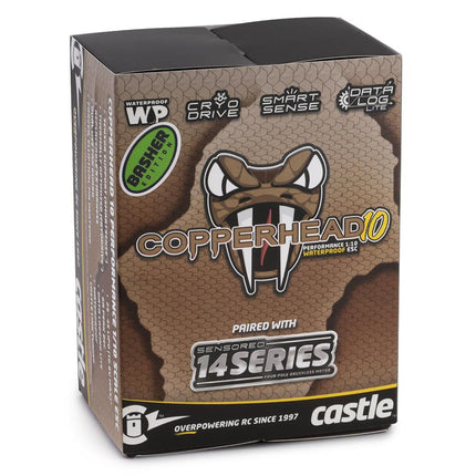 Castle Creations 010-0166-02 Copperhead 10 1/10 Sensored Combo w/1406 5700Kv CSE010016602 Basher Edition