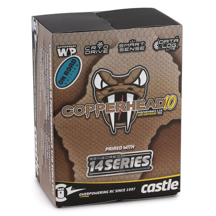 Castle Creations 010-0166-03  Copperhead 10 1/10 Sensored Combo w/1406 6900Kv CSE010016603 On-Road Edition