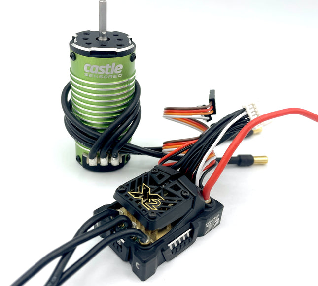 Castle Creations 010-0171-04 Mamba Micro X2 Waterproof 1/18th Brushless Combo 4400Kv CSE010017104