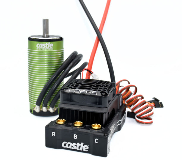 Castle Creations 010-0179-03 Cobra 5 8S 1/5 Sensored Brushless ESC/Motor Combo (1260Kv) CSE010017903