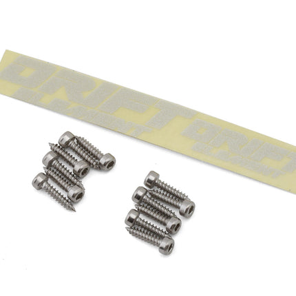 DS Racing DS-DE-030 Drift Element 5 Spoke Drift Wheels (Flu Yellow/Chrome Lip/Black Rivet) (2) (Adjustable Offset) w/12mm Hex DSC-DE-030