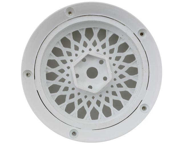 DS Racing DS-DE-301 Drift Element Mesh Drift Wheels (Triple White) (2) (Adjustable Offset) w/12mm Hex DSC-DE-301