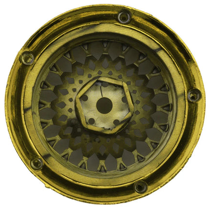 DS Racing DS-DE-331 Element Mesh 1/10 Drift Wheels (Gold Chrome) (2) (Adjustable Offset) w/12mm Hex DSC-DE-331