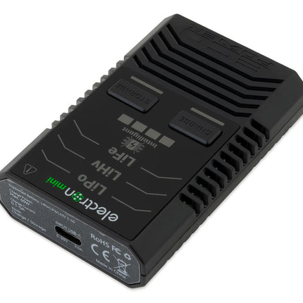 EcoPower "Electron Mini" 2-4S Intelligent LiPo/LiHV/LiFe Battery Charger (2-4S/5A/60W) w/65W USB-C PD Power Supply ECP-1007