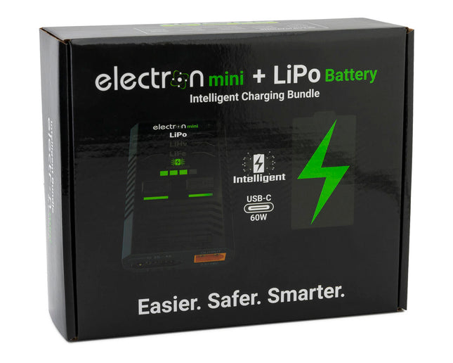 EcoPower Intelligent 2S 5000mAh EC3 LiPo Battery/"Electron Mini" Charger Bundle (ARRMA™/Axial™/Losi™ & Other 1/10 vehicles) ECP-1011
