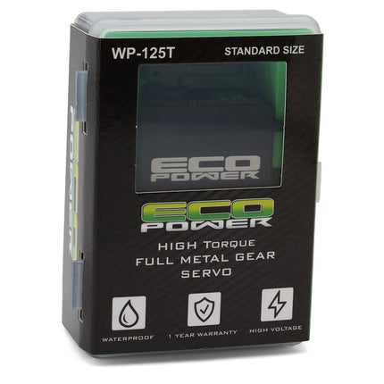 EcoPower WP125T Waterproof High Torque Metal Gear Digital Servo (HV) ECP-125T