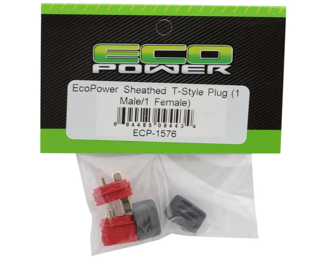 EcoPower Sheathed T-Style Plug (1 Male/1 Female) ECP1576