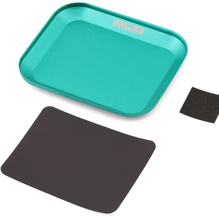 EcoPower Small Aluminum Magnetic Parts Tray/Screw Catcher (Green) (108X89X10mm) (4.25x3.5x0.39in) ECP3008