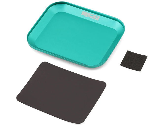 EcoPower Small Aluminum Magnetic Parts Tray/Screw Catcher (Green) (108X89X10mm) (4.25x3.5x0.39in) ECP3008