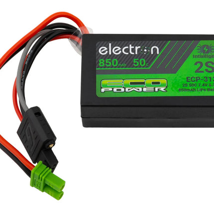EcoPower "Electron" 2S 50C Intelligent LiPo Battery w/EC2 Connector (7.4V/850mAh) (For: Losi™ Minis) ECP-3136