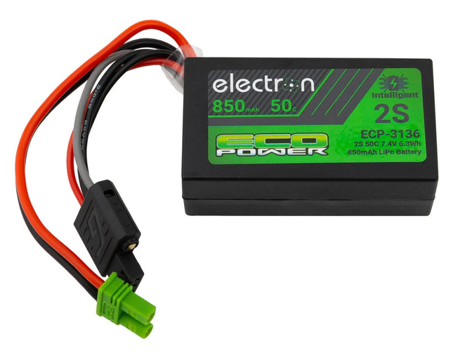 EcoPower "Electron" 2S 50C Intelligent LiPo Battery w/EC2 Connector (7.4V/850mAh) (For: Losi™ Minis) ECP-3136