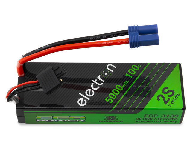 EcoPower "Electron" 2S 100C Intelligent LiPo Battery w/EC5 Connector (7.4V/5000mAh) (Axial™/Losi™/ARRMA™ 2S & 4S vehicles) ECP-3139