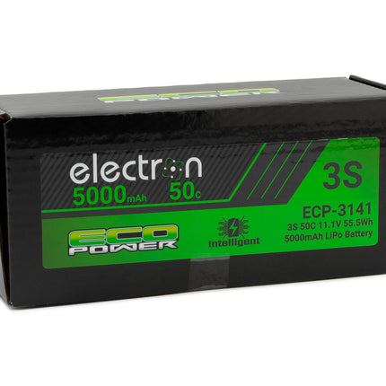 EcoPower "Electron" 3S 50C Intelligent LiPo Battery w/EC5 Connector (11.1V/5000mAh) (Arrma™ & Losi™ 3S vehicles, SCX6) ECP-3141