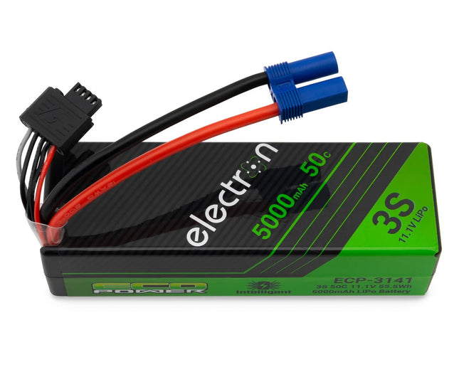 EcoPower "Electron" 3S 50C Intelligent LiPo Battery w/EC5 Connector (11.1V/5000mAh) (Arrma™ & Losi™ 3S vehicles, SCX6) ECP-3141