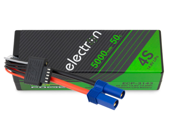 EcoPower "Electron" 4S 50C Intelligent LiPo Battery w/EC5 Connector (14.8V/5000mAh) (Arrma™ & Losi™ 4S vehicles, SCX6 ) ECP-3143