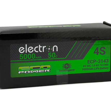 EcoPower "Electron" 4S 50C Intelligent LiPo Battery w/EC5 Connector (14.8V/5000mAh) (Arrma™ & Losi™ 4S vehicles, SCX6 ) ECP-3143