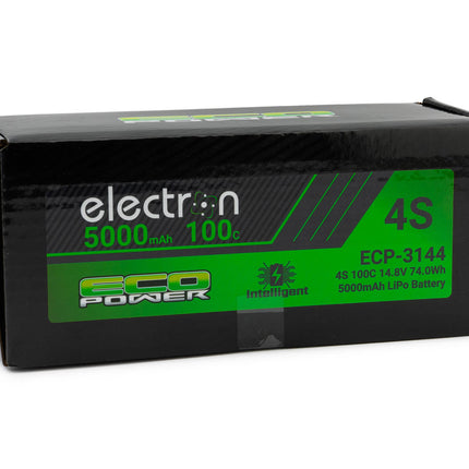 EcoPower "Electron" 4S 100C Intelligent LiPo Battery w/EC5 Connector (14.8V/5000mAh) (Arrma™ & Losi™ 4S vehicles, SCX6 ) ECP-3144