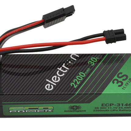 EcoPower "Electron" 3S 30C Intelligent LiPo Battery w/EC2 Plug (11.1V/2200mAh) (Losi™ Nascar/Arrma™ Grom Granite, Typhon, Mojave) ECP-3146