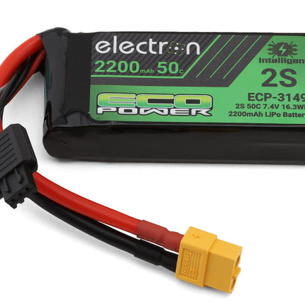 EcoPower "Electron" 2S 50C Intelligent LiPo Battery w/XT60 Connector (7.4V/2200mAh) ECP-3149