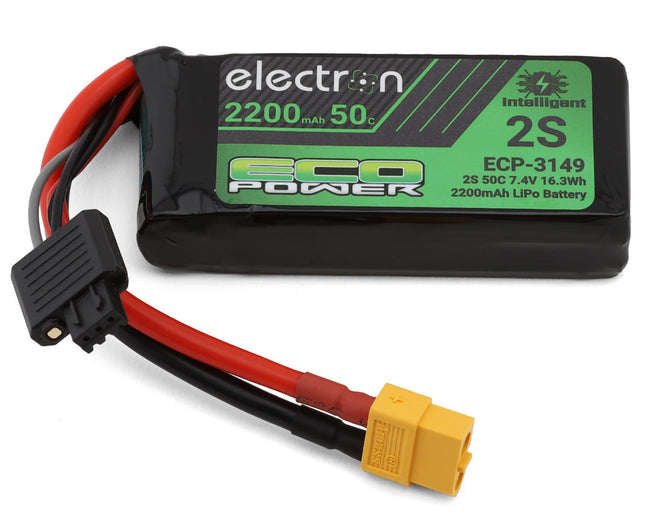 EcoPower "Electron" 2S 50C Intelligent LiPo Battery w/XT60 Connector (7.4V/2200mAh) ECP-3149