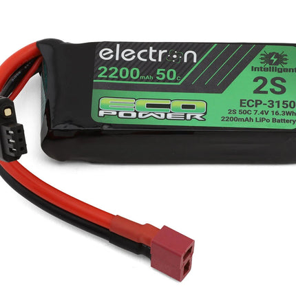 EcoPower "Electron" 2S 50C Intelligent LiPo Battery w/T-Style Connector (7.4V/2200mAh) ECP-3150