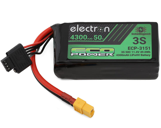 EcoPower "Electron" 3S 50C Intelligent LiHV Battery w/XT60 Connector (11.4V/4300mAh) ECP-3151