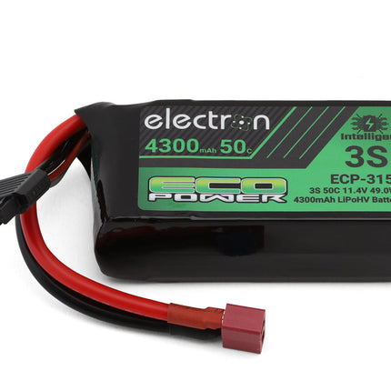 EcoPower "Electron" 3S 50C Intelligent LiHV Battery w/T-Style Connector (11.4V/4300mAh) ECP-3152