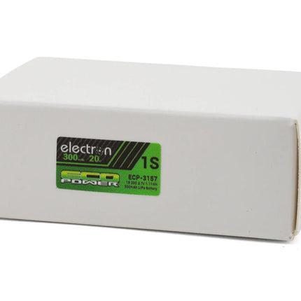 EcoPower "Electron" 1S 20C LiPo Battery w/PH 2.0 Connector (3.7V/300mAh) (Redcat® Ascent 32®)  ECP-3157